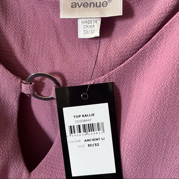 Woman’s Plus Blush Pink Asymmetrical Longsleeve Tunic Blouse 30/32W NWT - Picture 9 of 10